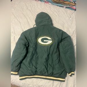 Vintage Reebok early 2000s men’s 2XL winter coat, Green Bay Packers